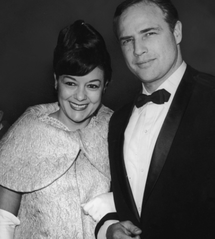 1960: Мовита Кастанеда и Марлон Брандо