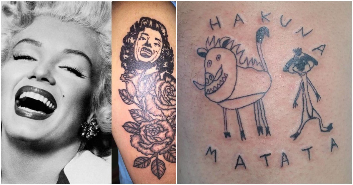 Тотален провал: 22 примера как НЕ трябва да се правят татуировки