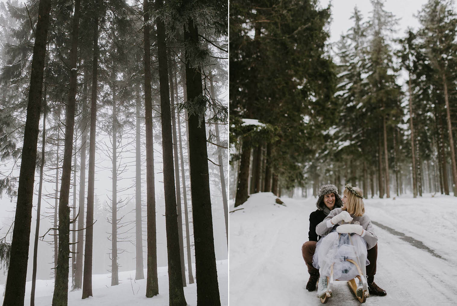 Зимна приказка: Колко е красиво да се омъжиш на фона на заснежените планини