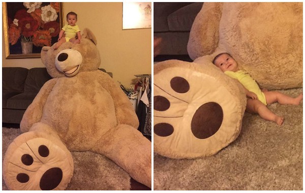 От дядо с любов: Дядо купи на внучката си огромен мечок