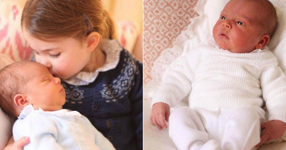 Очарователно: Вижте снимки на новородения принц Луис, целунат от по-голямата си сестра Шарлот