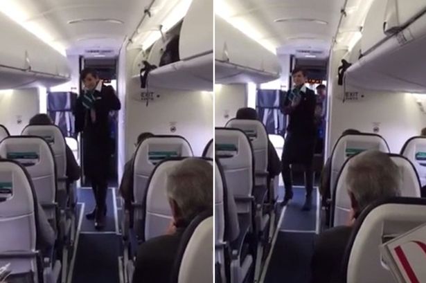 Танцуваща стюардеса стана хит в интернет (Видео)