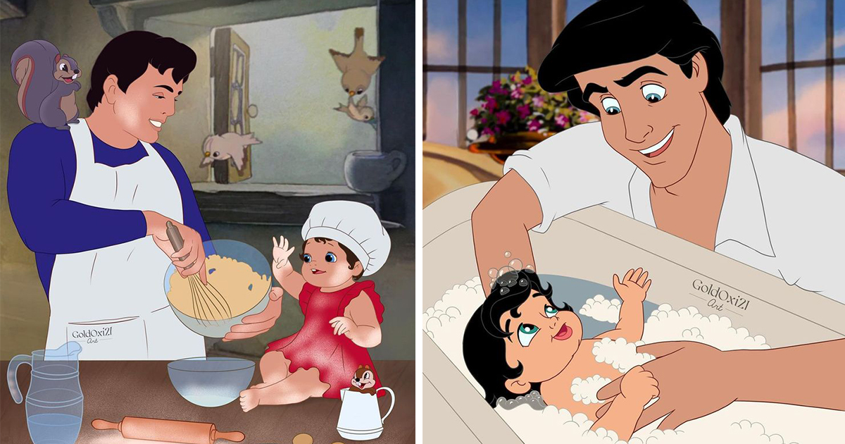 Дисни реалност: Как щяха да се справят анимационните принцове като татковци