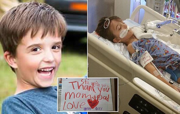 Вижте трогателното предсмъртно писмо на 6-годишно момче до неговите родители