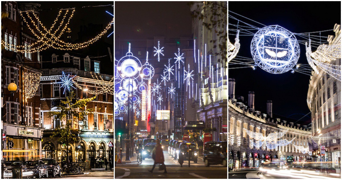 Тези снимки доказват, че никое място на света на празнува Коледа така, както Лондон