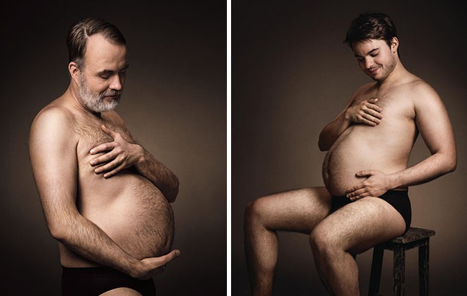 Германска реклама на бира имитира бременни жени