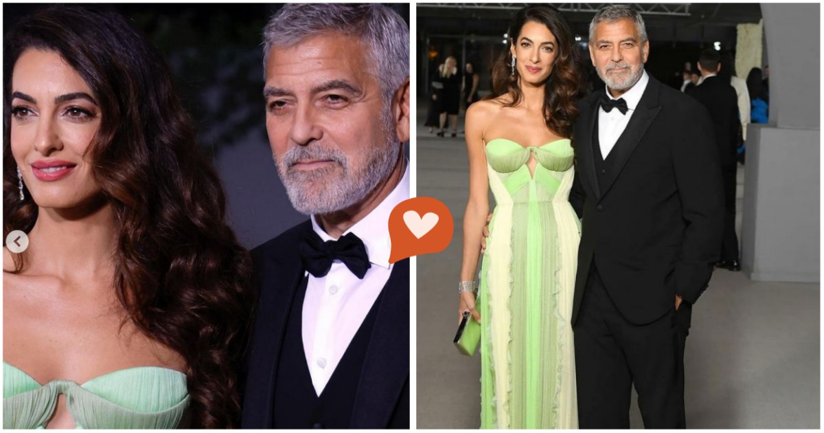 Холивудски блясък: Амал Клуни и изкусителната й рокля на Del Core