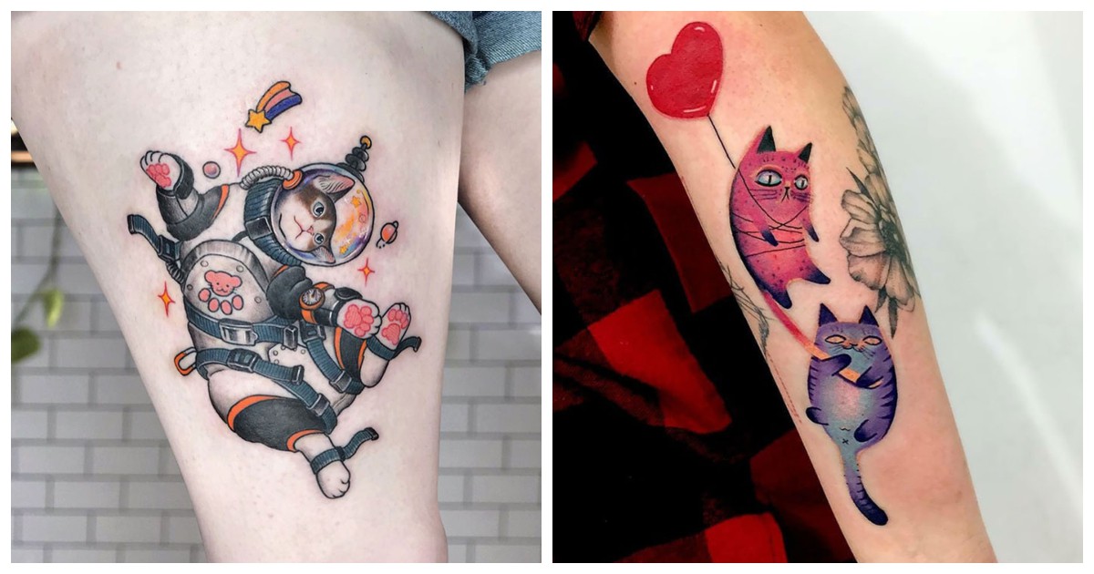 17 сладки идеи за татуировки с котета