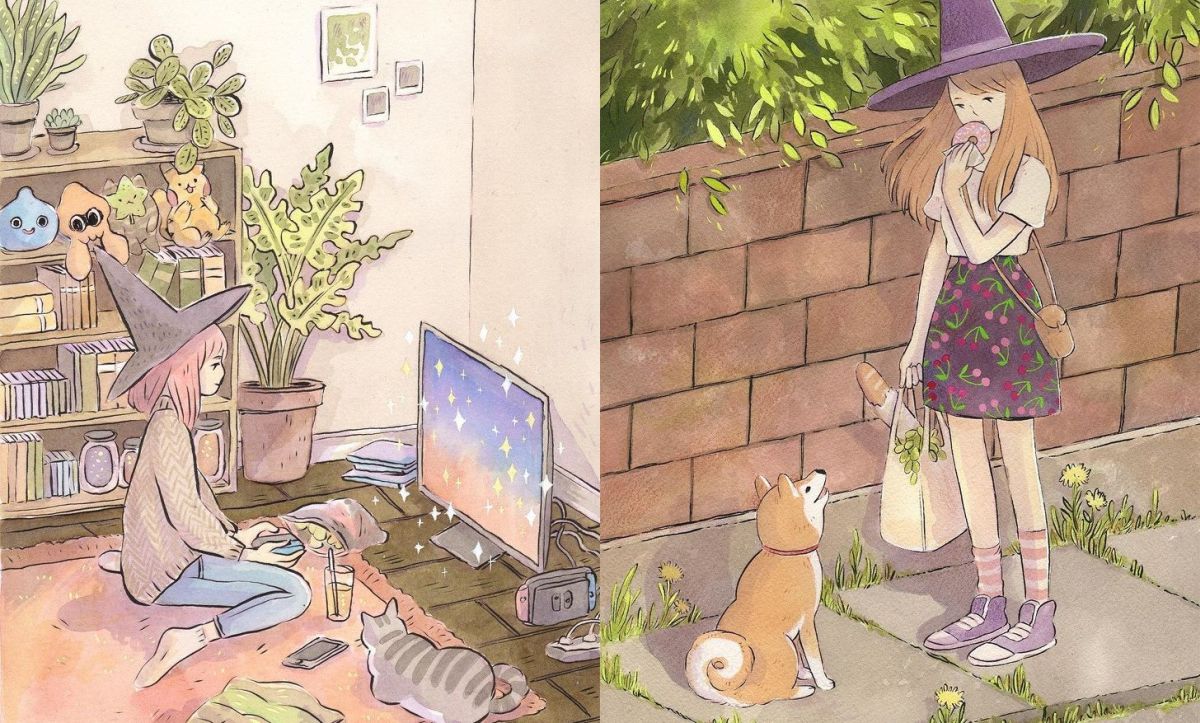 Забавни илюстрации: Магичната красота на това да живееш сама