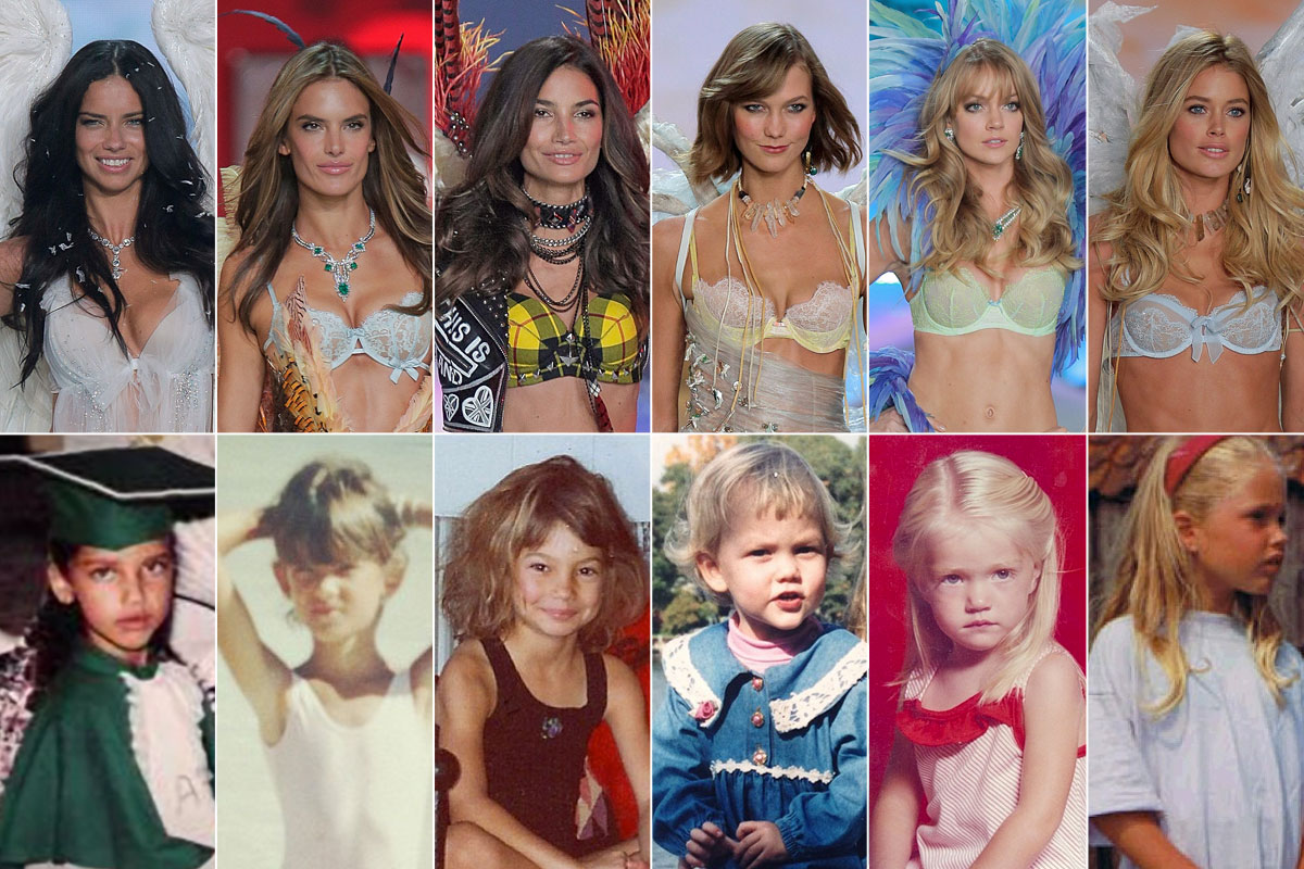 Ангелите на Victoria's Secret - преди и сега