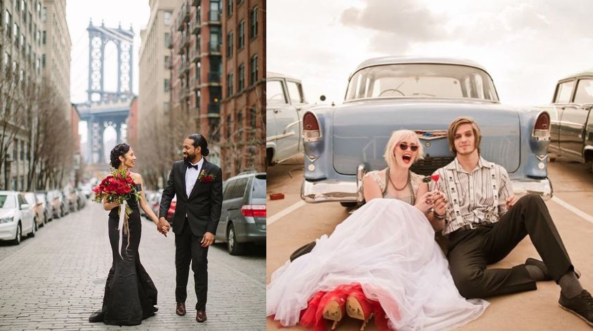 Сватбени емоции: 18 стилни младоженци, които разчупват стереотипите