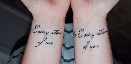 13 татуирани любовни цитата