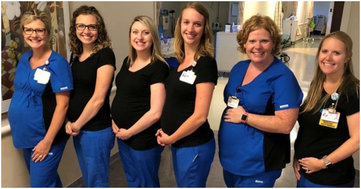 Невероятно: 6 медицински сестри в една болница са бременни по едно и също време