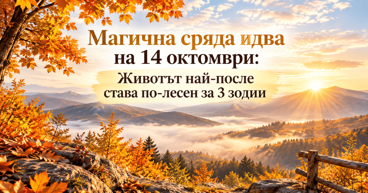 Магична сряда идва на 14 октомври: Животът най-после става по-лесен за 3 зодии