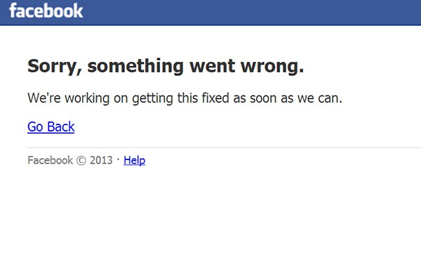 Проблем в мрежата срина Facebook!