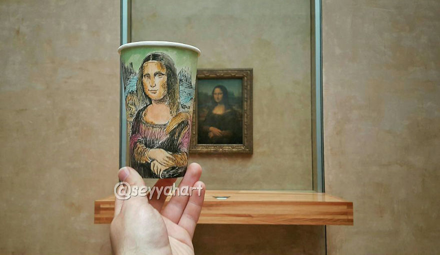 Мона Лиза в Лувъра, Париж