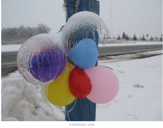 Балоните са спаднали, но се вижда размер