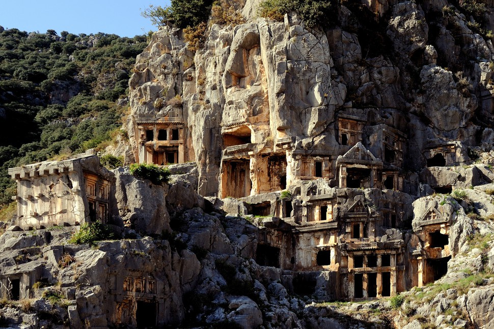 Скални гробници, Турция