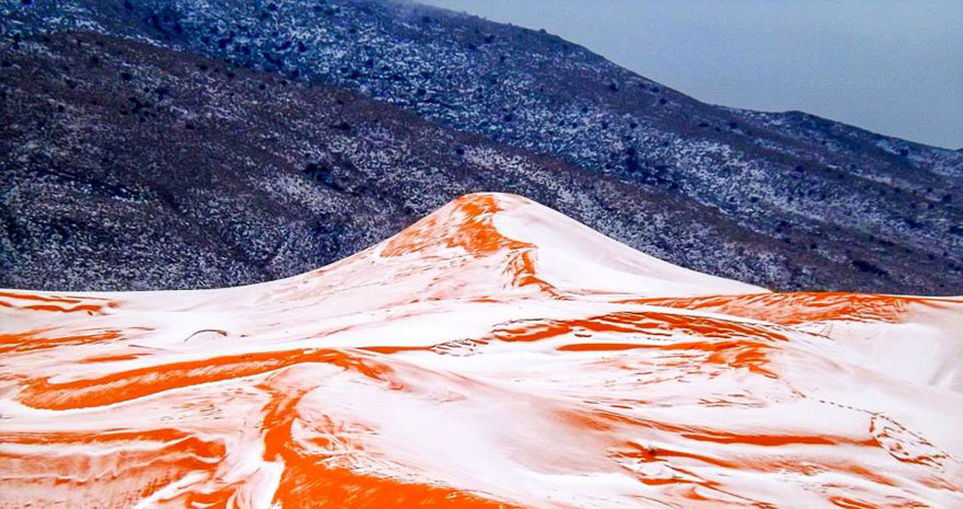 За първи път от 37 г.: Сняг в Сахара