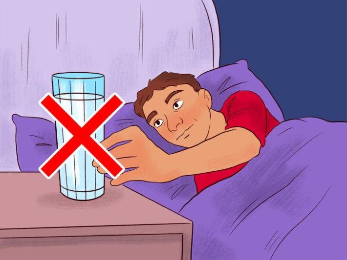 Не пийте течности преди лягане