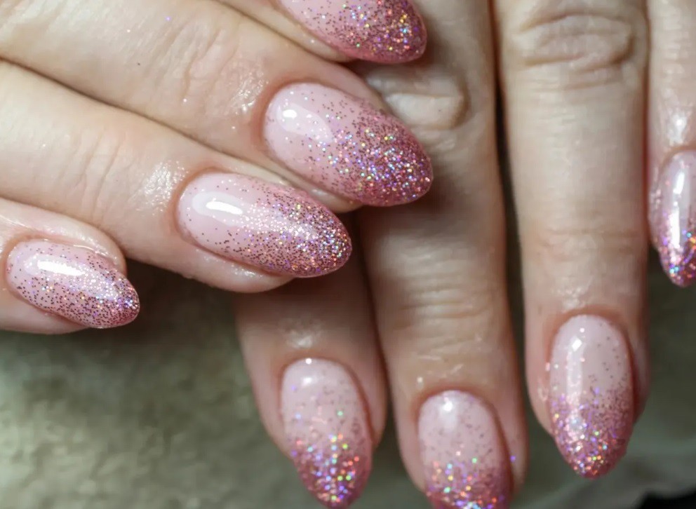 Блестящо омбре