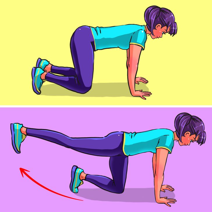 2. Правете упражнения за крака