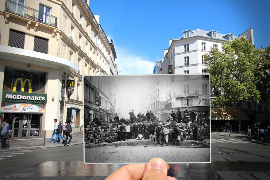 Улица „Фобур дю Темпле”, 1871 г.