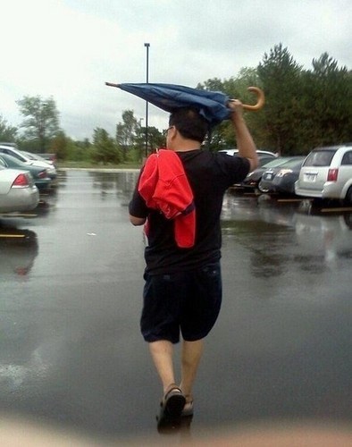 Така ли се използва чадърът?