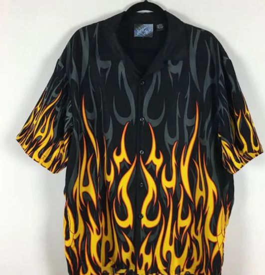 Ризи с пламъци