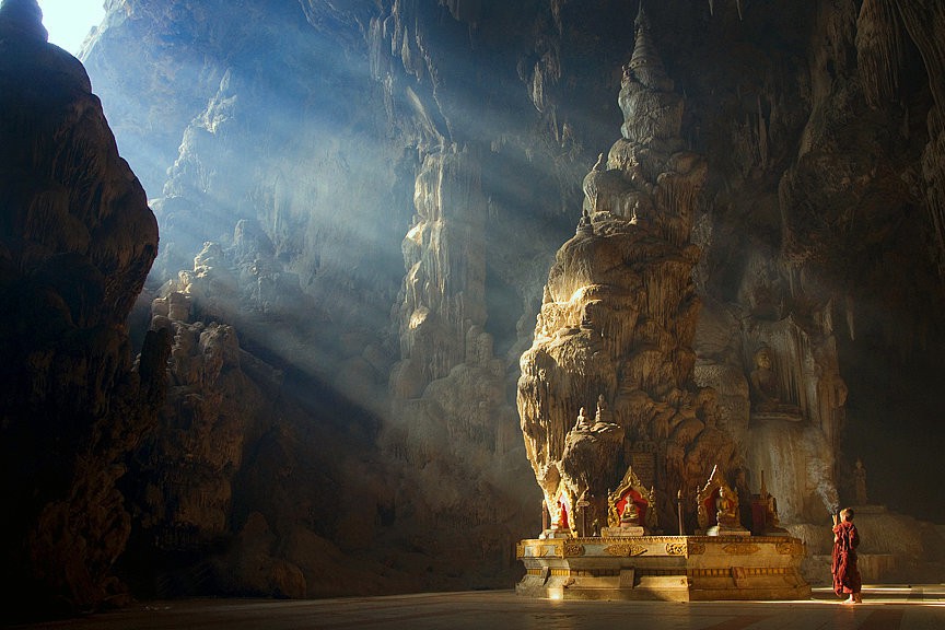 Пещерата Kyaut Sae, Мианмар