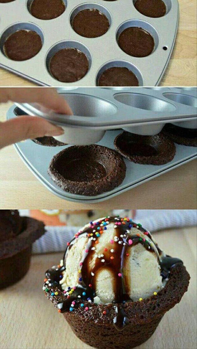 Кекс със сладолед