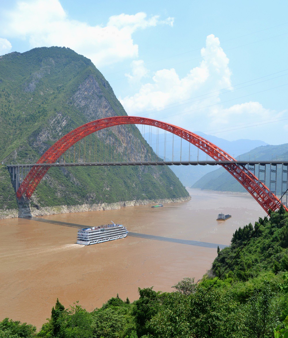Wushan Yangtze River Bridge, Китай