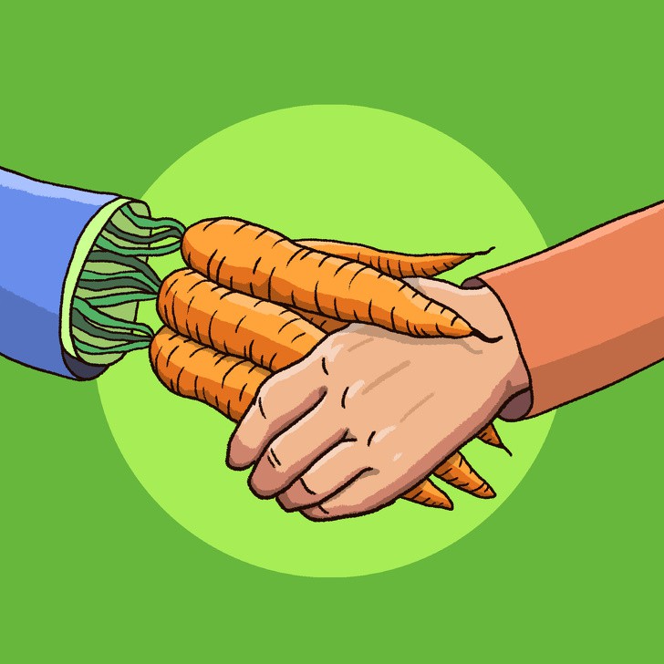 5. Като връзка моркови