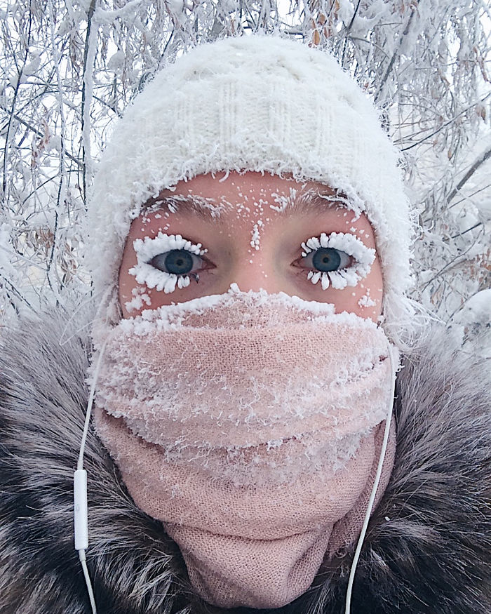 Зима в Оймякон, Русия