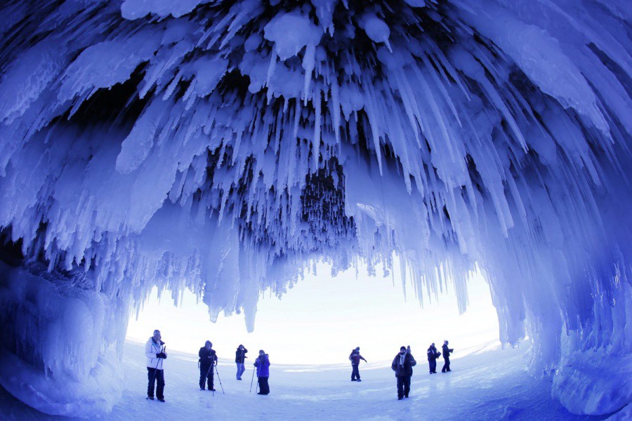 Заледената пещера, Уисконсин, САЩ