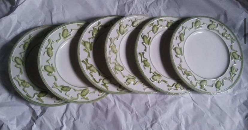 Комплект от 6 керамични италиански чинии