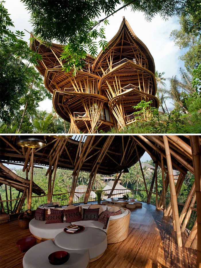 Бамбукова къща в Бали