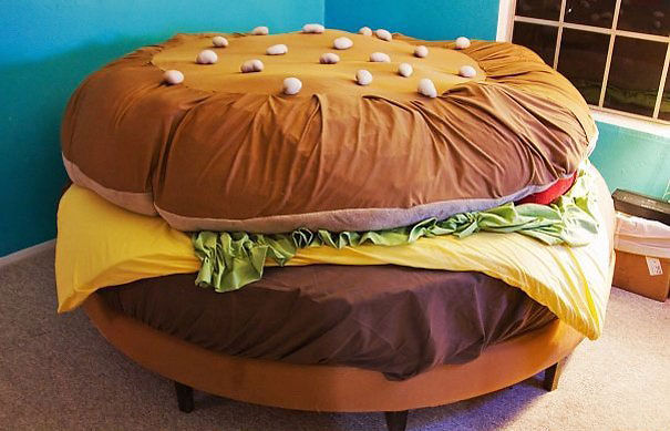 Легло като хамбургер