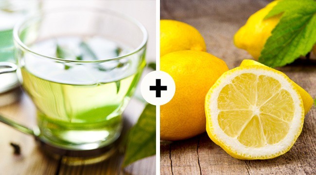 Зелен чай и лимон