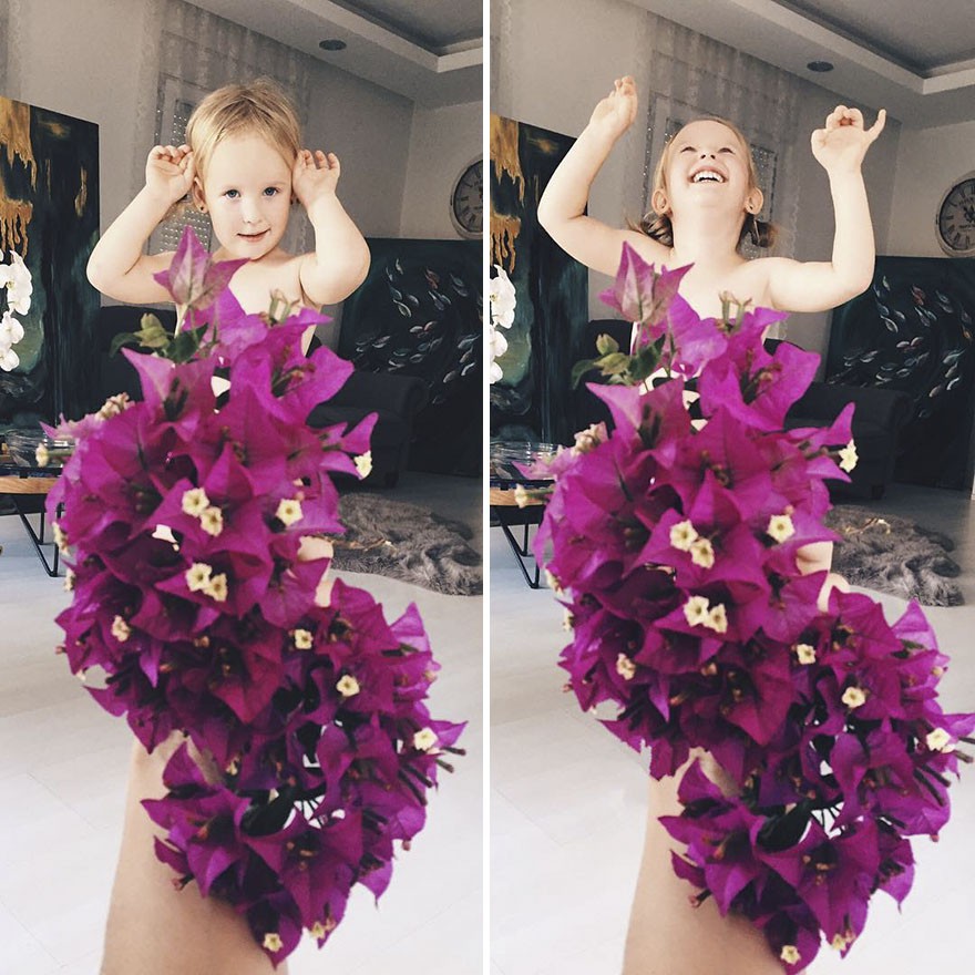 Да облечеш дъщеря си в цветя