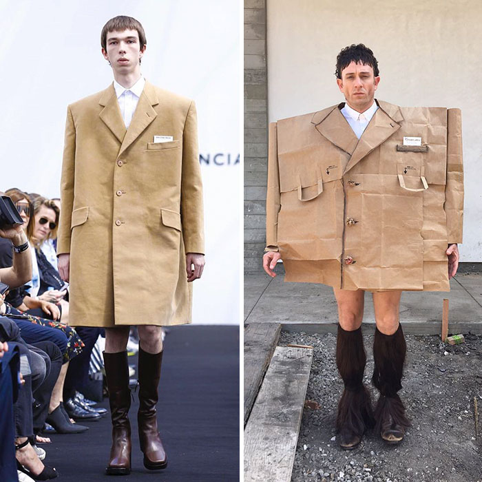 Том Ланк като модел на висша мода