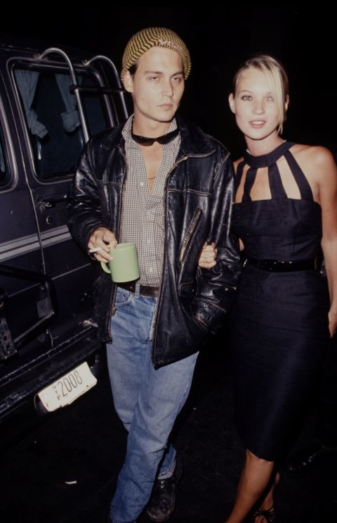 Джони Деп и Кейт Мос, 1995
