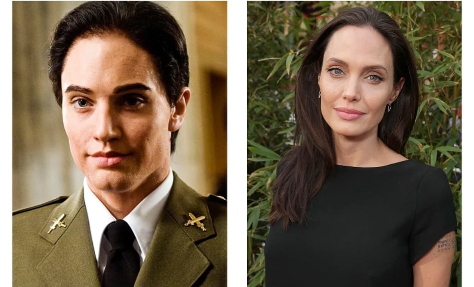 Анджелина Джоли като военноморски офицер