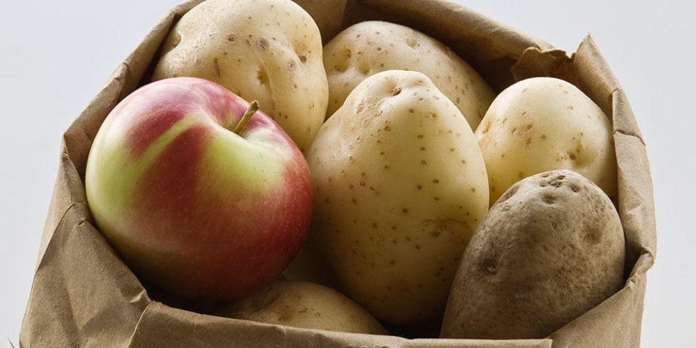 Ябълка на помощ на картофите