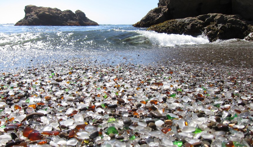 Glass beach, Калифорния