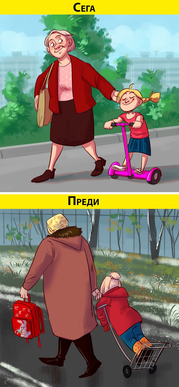 Детството преди и сега