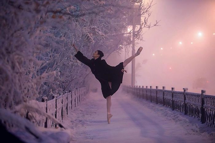 Зима в Оймякон, Русия