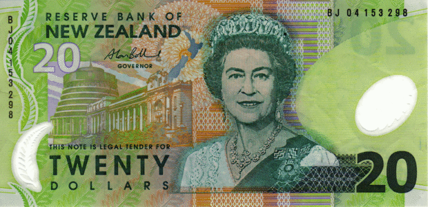 Нова Зеландия, 20 долара, на 60 г.