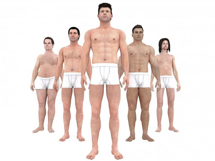 Шест типа мъжко тяло