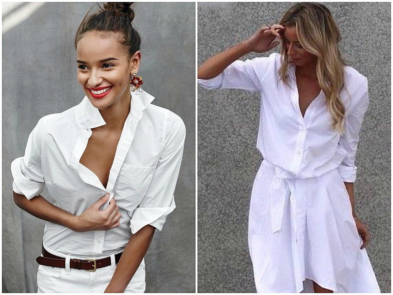 10 начина да носите бялата си риза
